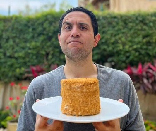 Honey Konafa Cake