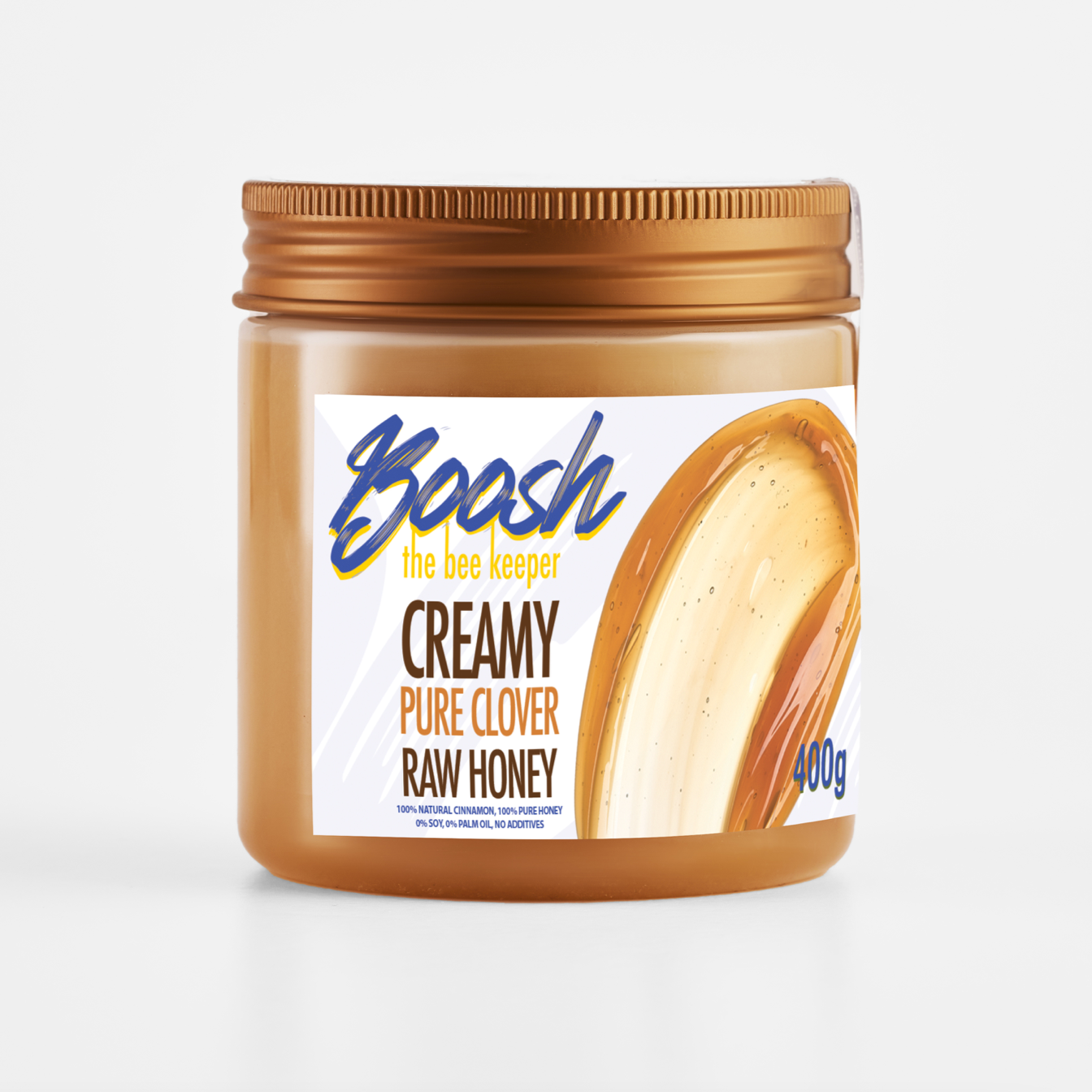 Creamy Pure Clover Raw Honey 400 Jar