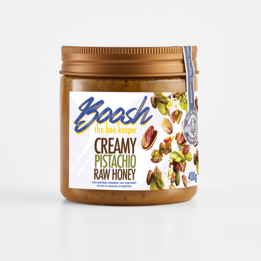 Creamy Pistachio Raw Honey 400 Jar