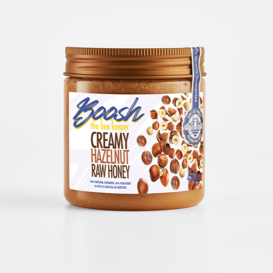 Creamy Hazelnut Raw Honey 400 Jar