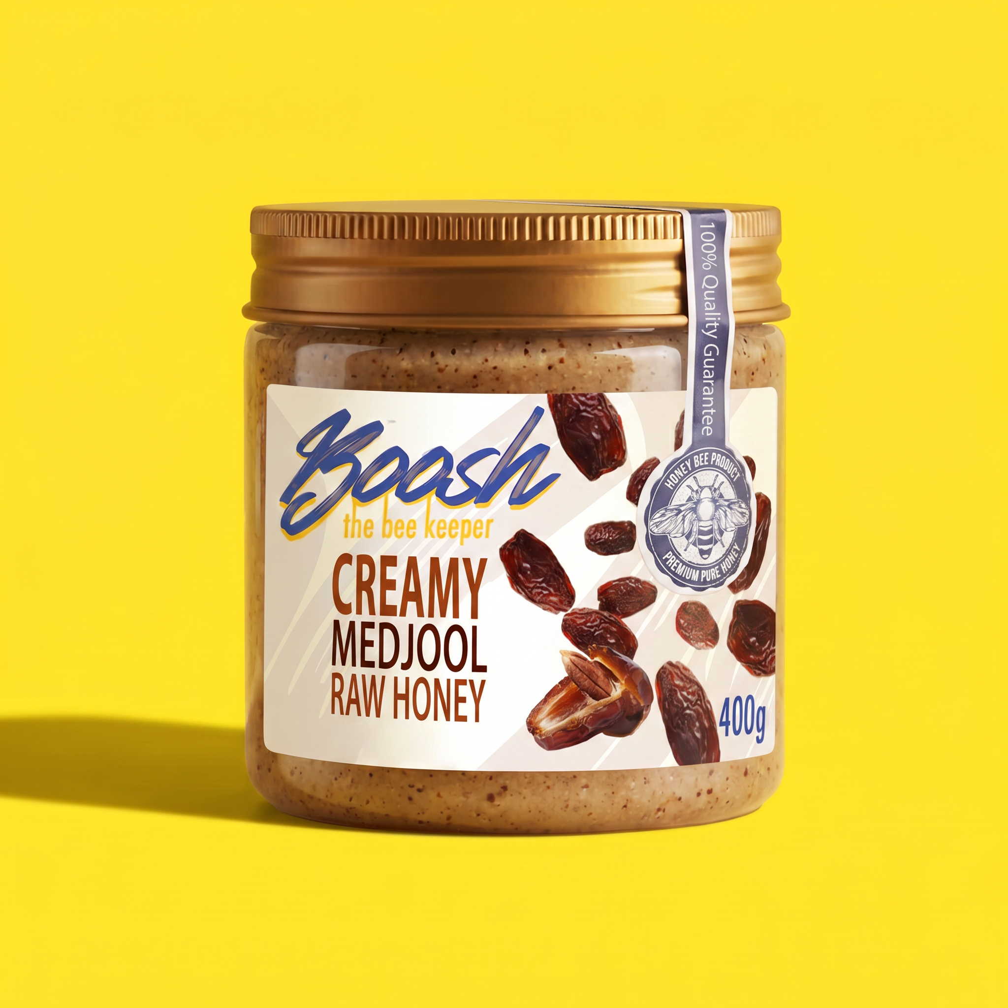 Creamy Medjool Raw Honey 400g Jar